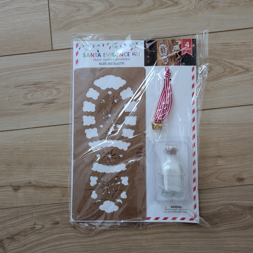 Santa Evidence Kit with Stencil and Bottle